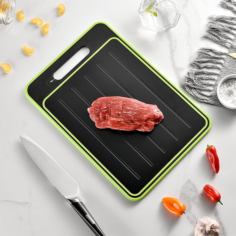 Defrosting Double-Side Cutting Board with Knife Sharpener