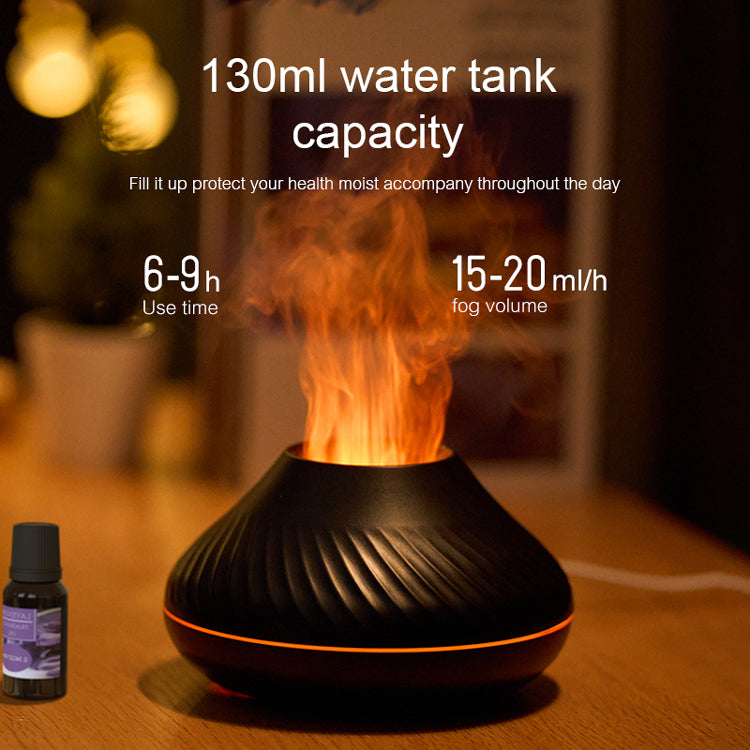 Colorful RGB Volcano Flame Aroma Diffuser