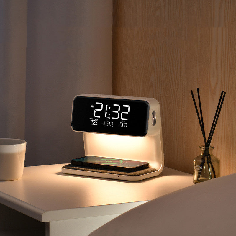 Wireless Creative 3 In 1 Bedside Alarm Lamp