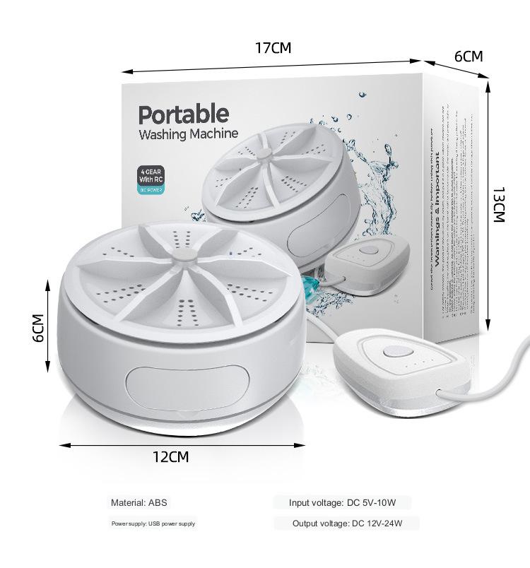 Portable Remote Control Mini Turbo Washing Machine