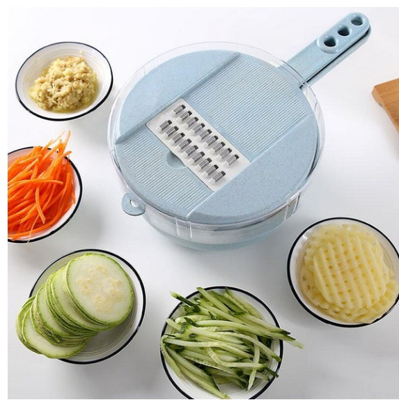 8 In 1 Vegetable Mandoline Slicer With Strainer