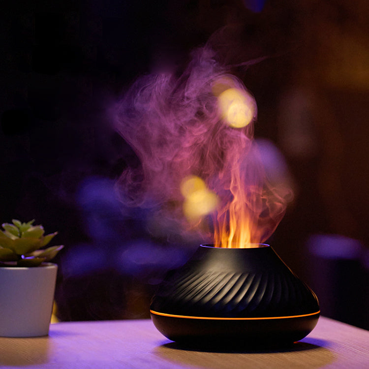 Colorful RGB Volcano Flame Aroma Diffuser
