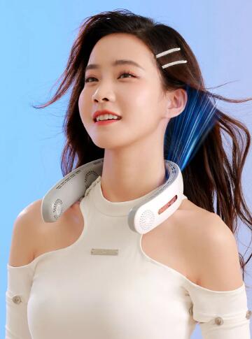 Outdoor USB Leafless Hanging Neck Fan