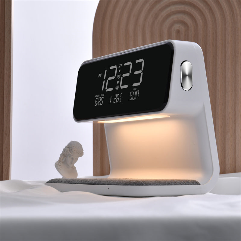 Wireless Creative 3 In 1 Bedside Alarm Lamp