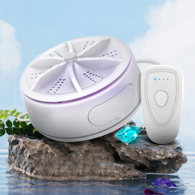 Portable Remote Control Mini Turbo Washing Machine