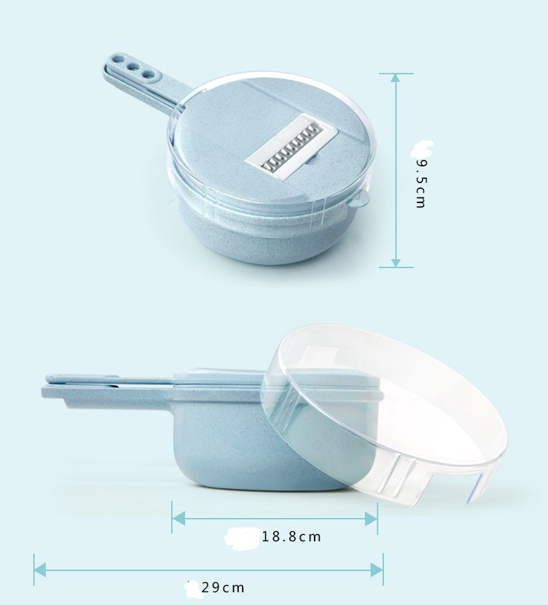 8 In 1 Vegetable Mandoline Slicer With Strainer