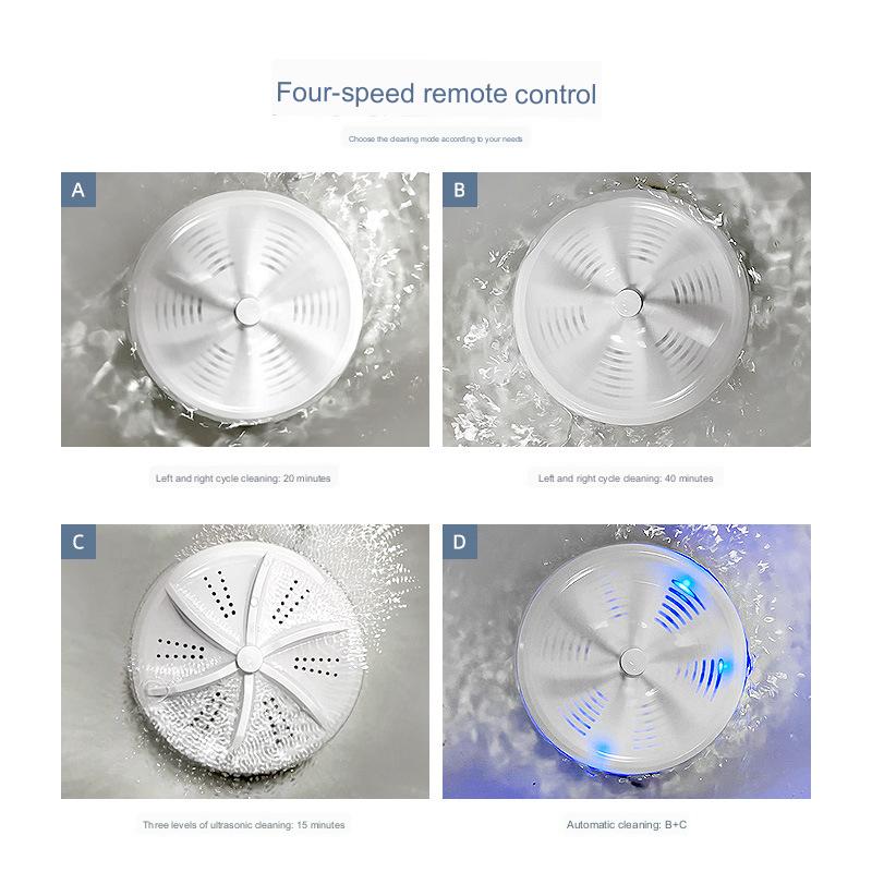 Portable Remote Control Mini Turbo Washing Machine