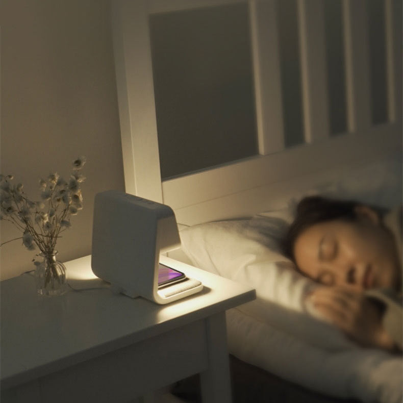 Wireless Creative 3 In 1 Bedside Alarm Lamp
