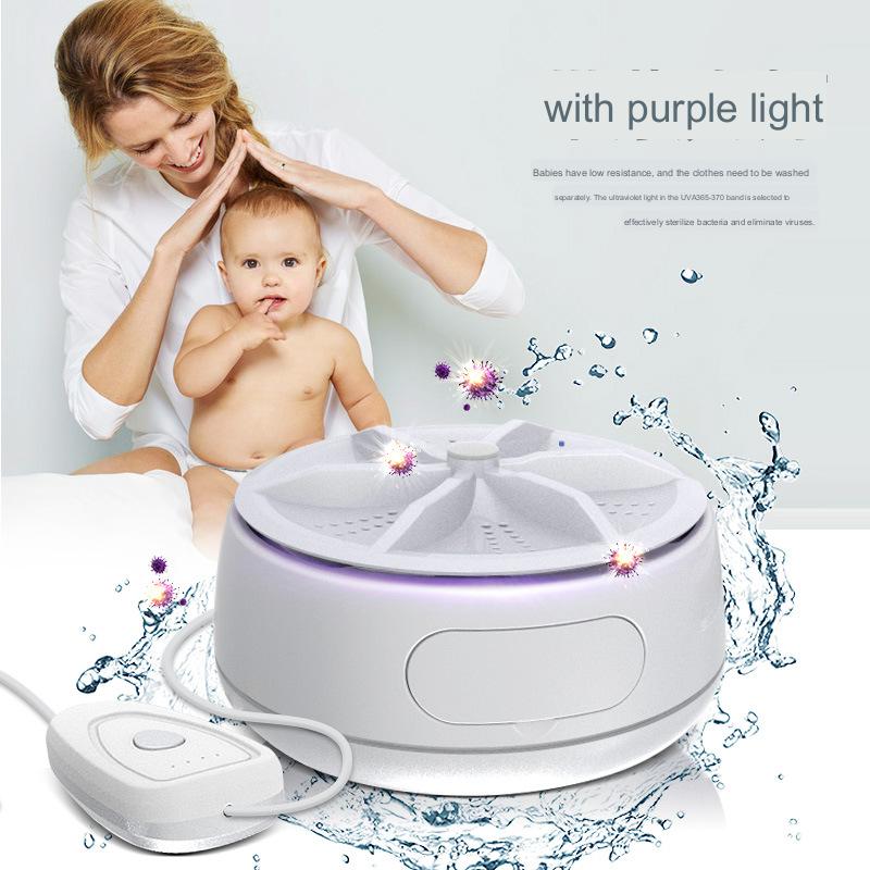 Portable Remote Control Mini Turbo Washing Machine