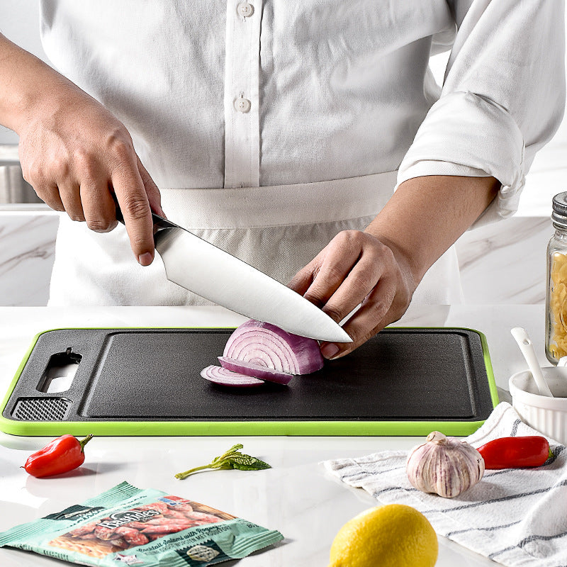 Defrosting Double-Side Cutting Board with Knife Sharpener