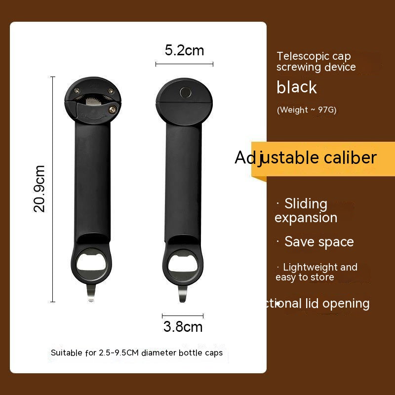 Multifunctional Retractable Tin Opener